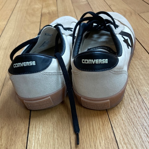 Converse All Star Skate Cream and Black Skateboarding Sneakers SK OX - Picture 2 of 6